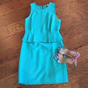 Loft Sleeveless Peplum Dress